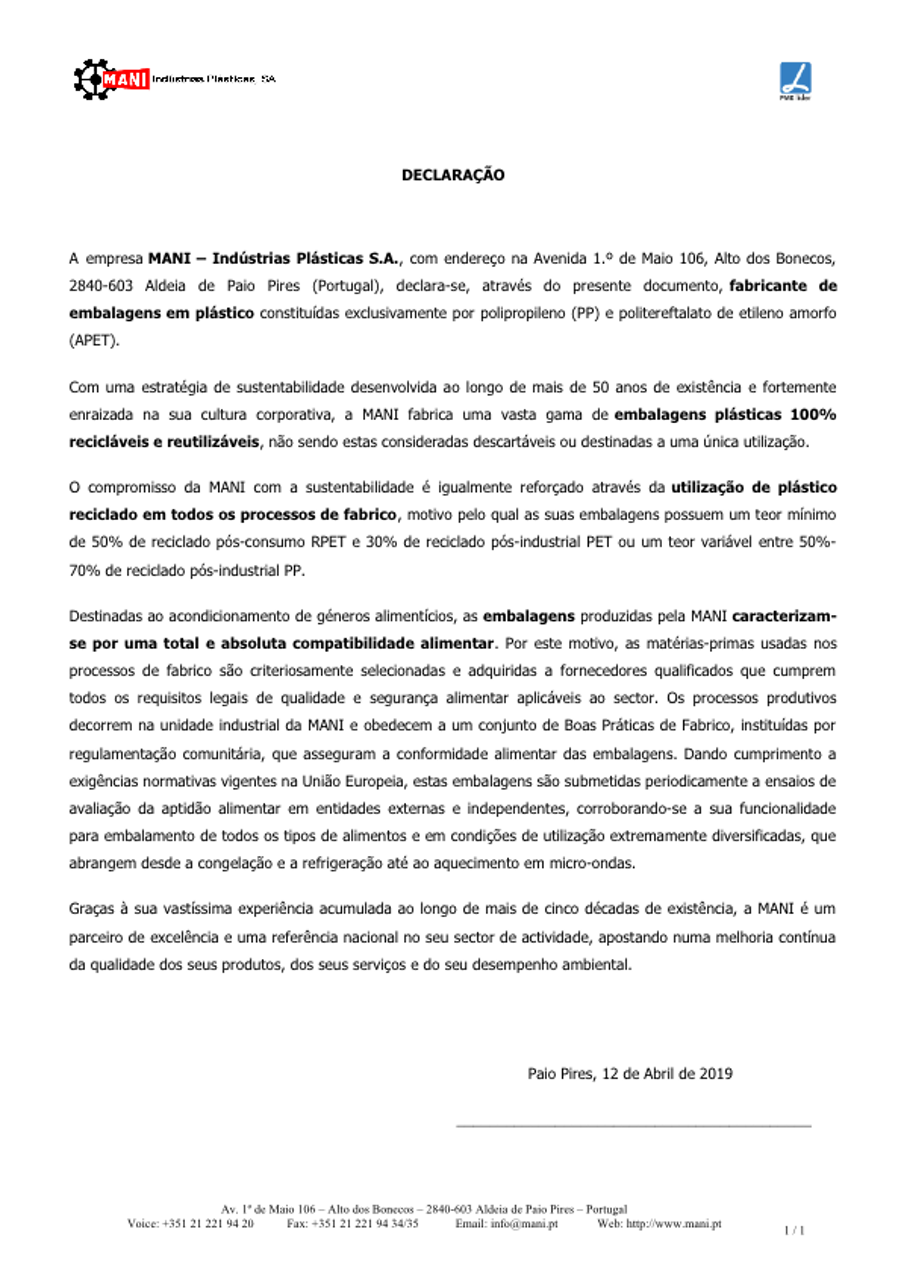 Declaração MANI PT